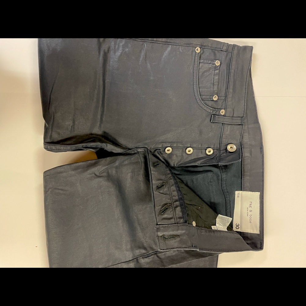 rag & bone Men’s Slim Straight Jeans in Black